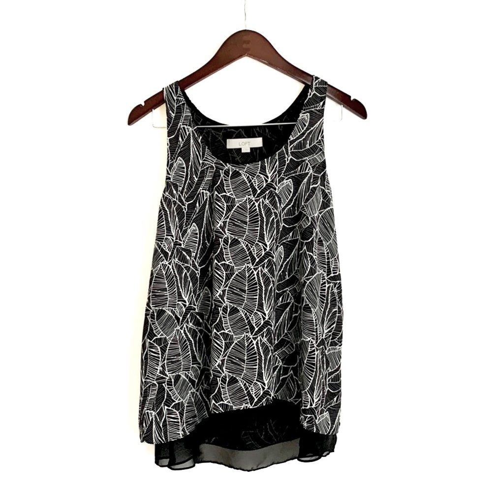 LOFT Leaf Print Layered Tank - Picture 6 of 15